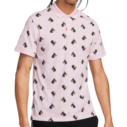 Nike Print Slim Polo - pink foam