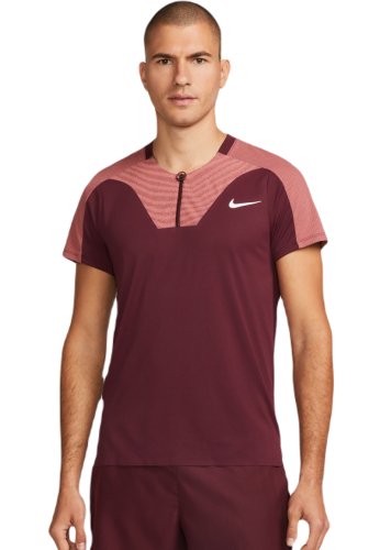 Nike Dri-Fit Advantage Slam Tennis Polo - night maroon/white
