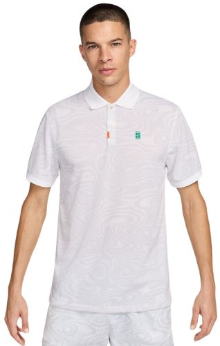 Nike Polo Dri-Fit Heritage Printed - white/white