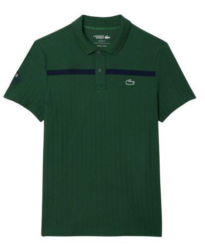 Lacoste Ultra Dry Badge Accent Heritage - green/navy blue