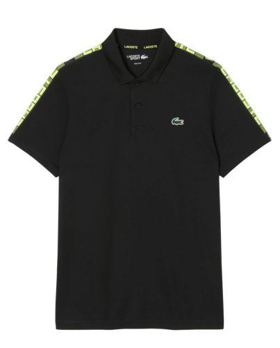 Lacoste Ultra Dry Branded Stripe Tennis - black
