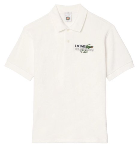 Lacoste Roland Garros Edition Terry Polo Shirt - white