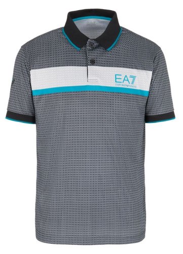 EA7 Man Jersey Polo Shirt - black