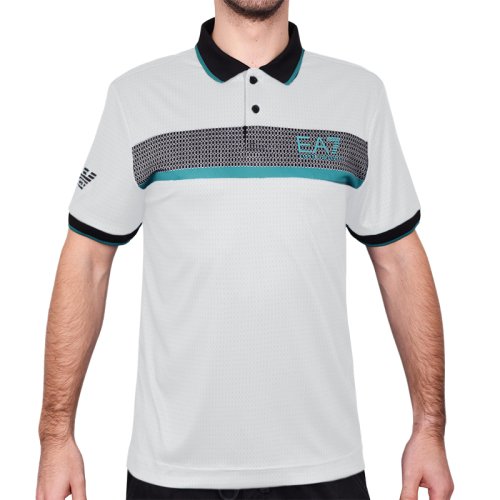 EA7 Man Jersey Polo Shirt - white