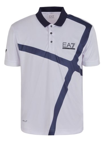 EA7 Man Jersey Polo Shirt - white