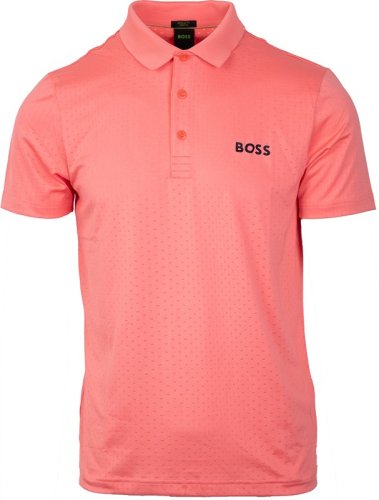 Boss Paddytech Degrad&eacute;-Jacquard Polo Shirt - open red