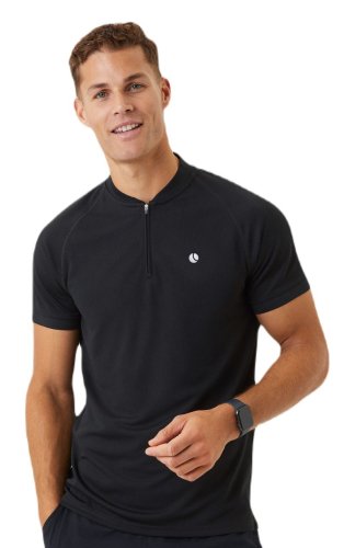 Bj&ouml;rn borg Ace Performance Zip Polo - black beauty