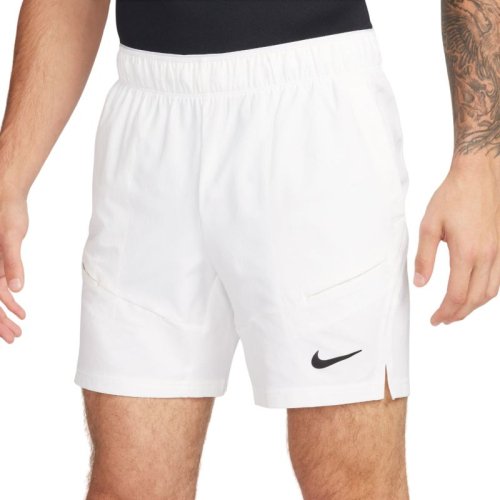 Nike Court Dri-Fit Advantage 7" Tennis Short - white/white/black