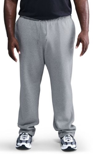 Nike Club Open-Hem Fleece - dark grey heather/lt smoke grey/white