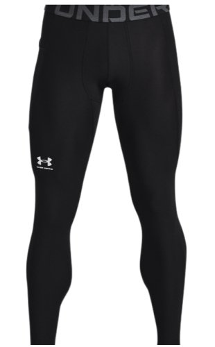 Under armour Men's HeatGear Leggings - black/white
