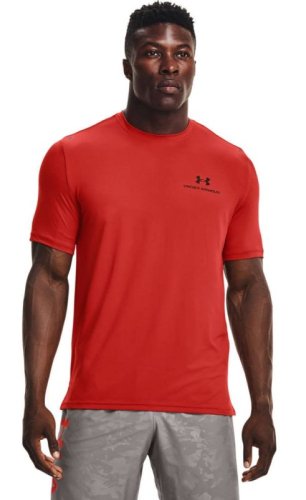 Under armour Men's UA Rush Energy Short Sleeve - blaze orange/black