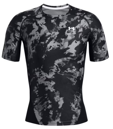 Under armour HeatGear IsoChill Printed Short Sleeve - black/white