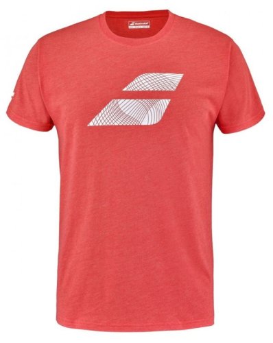 Babolat Exercise Big Flag Tee Men - poppy red heather