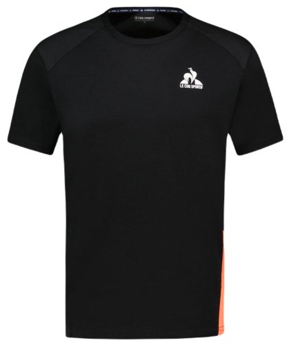 Le coq sportif Training T-Shirt Short Sleeve N&deg;1 - black/orange perf
