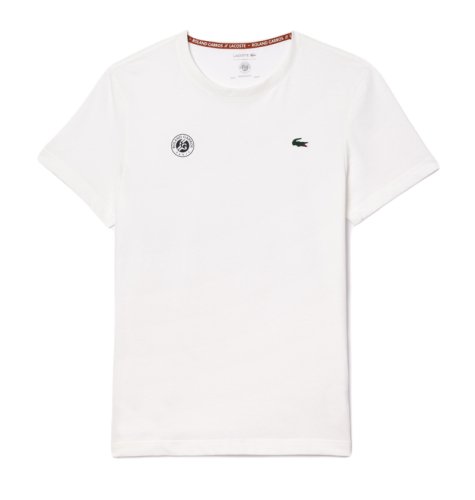 Lacoste Ultra-Dry Sport Roland Garros Edition Tennis T-Shirt - white