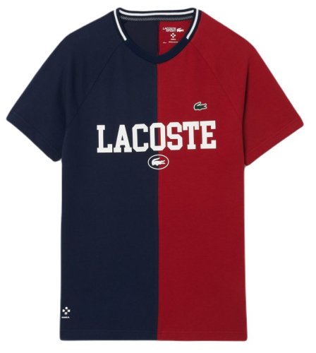 Lacoste Sport x Daniil Medvedev Ultra-Dry Tennis T-Shirt - navy blue/bordeaux