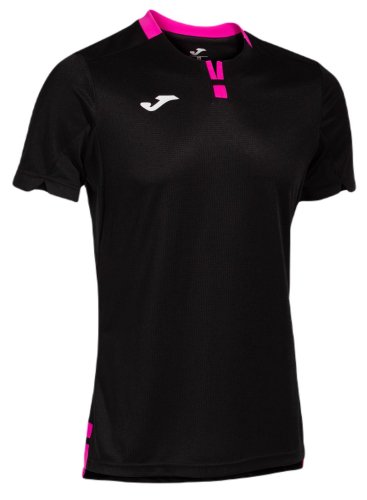 Joma Ranking Short Sleeve T-Shirt - black/fluor pink