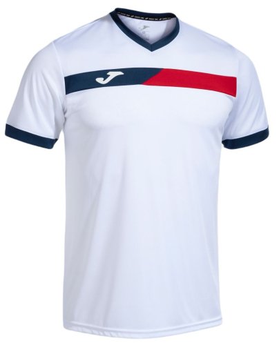 Joma Court Short Sleeve T-Shirt - white/red
