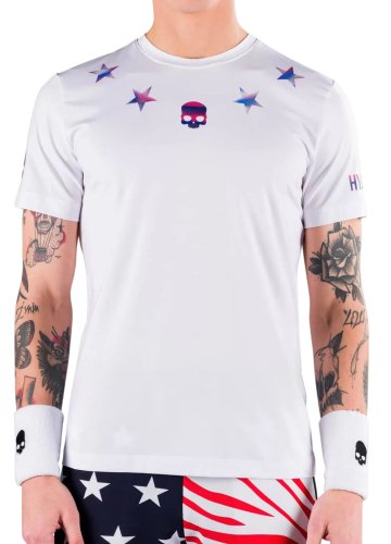 Hydrogen Star Tech Tee Man - white/blue