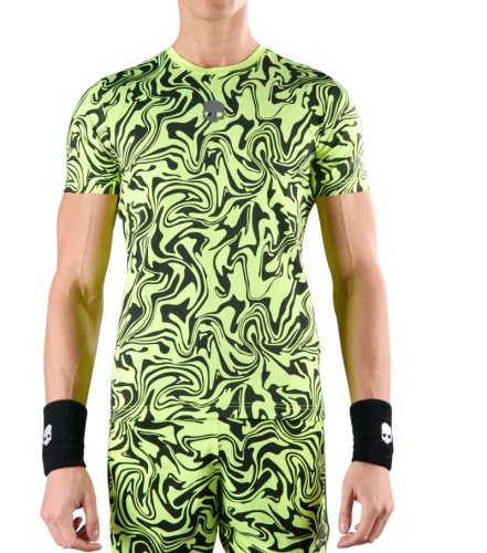 Hydrogen Chrome Tech T-Shirt - fluo yellow