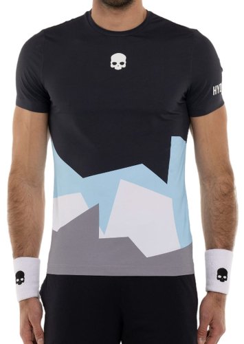 Hydrogen Mountains Tech T-shirt - blue navy/white/grey/light blue