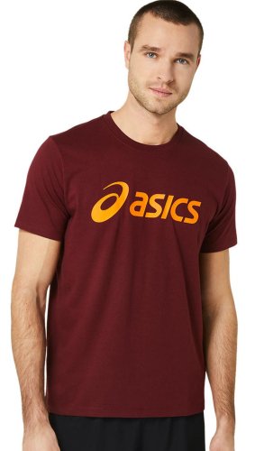 Asics Big Logo Tee - antique red/bright orange