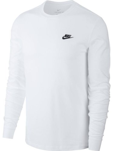 Nike Sportswear Club Tee LS - white/black