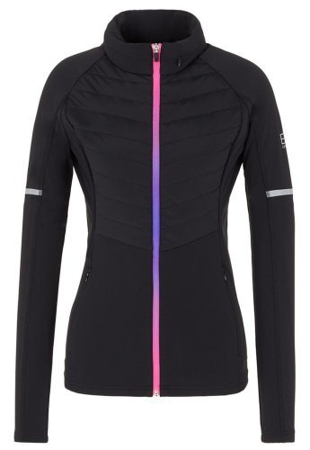 EA7 Woman Woven Bomber Jacket - black