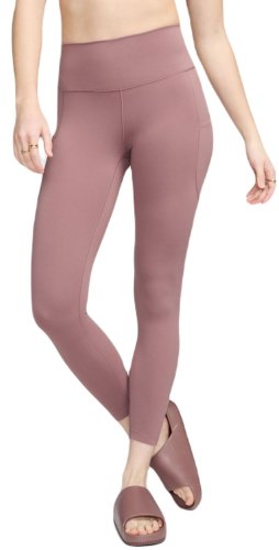 Nike Dri-Fit One 7/8 High-Rise Leggings - smokey mauve/black