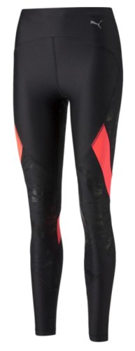 Ultraform High Waist Full Length Printed Running Tights - puma black/sunset