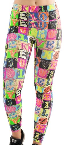 Lucky in love Rockin Rococo Hi-Lucky Lane Legging Women - multicolor