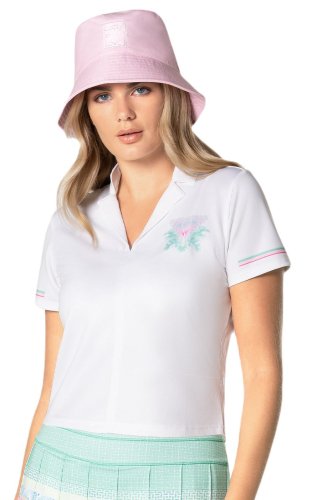 Lucky in love Deco in Love Retro Deco Polo - white