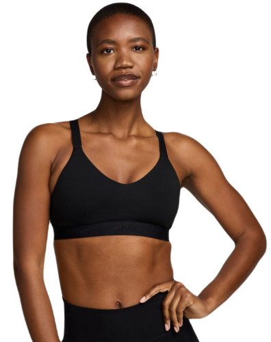 Nike Indy Medium Support Padded Adjustable Sports Bra - black/black