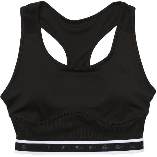 Lacoste SPORT Women's Racer Back Sports Bra - black