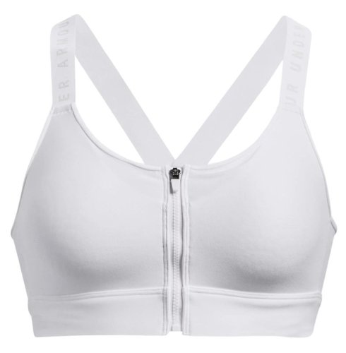 Under armour Infinity High Zip Sports Bra - white/halo gray