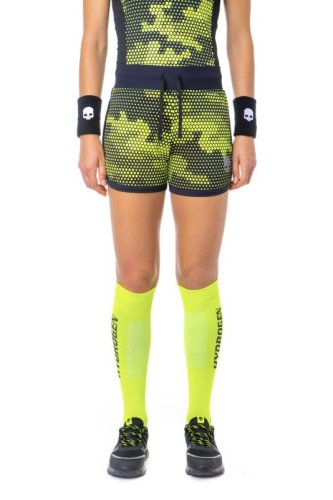Hydrogen Women Tech Camo Shorts - camo fluo yellow/black