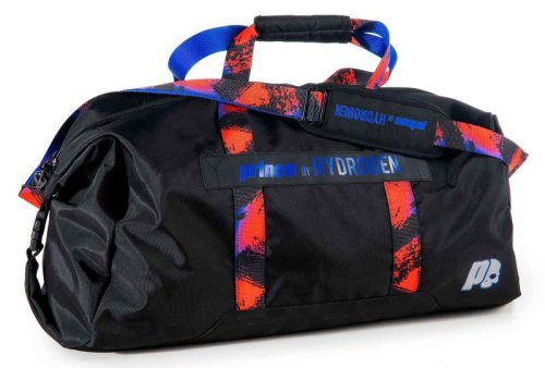 Prince by Hydrogen Random Large Duffel - black/blue/red
