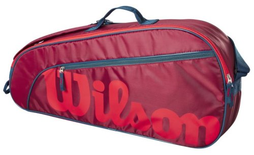 Wilson Junior 3 PK Racket Bag - red/infrared
