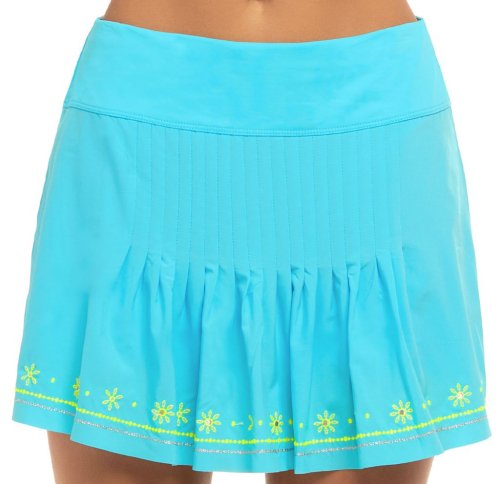 Lucky in love Embroidery Long Stitch Around Skirt - sky