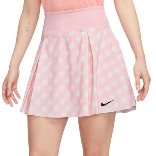 Nike Court Dri-Fit Advantage Print Club Skirt - med soft pink/black