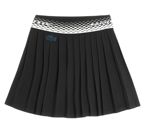 Lacoste Tennis Pleated Skirts with Built-in Shorts - black