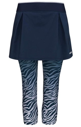 Head Dynamic 3/4 Tights Skort W - dark blue/print vision