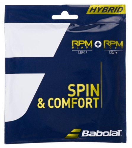 Babolat RPM Blast 1.25mm + RPM Soft 1.30mm (12 m) - black/grey
