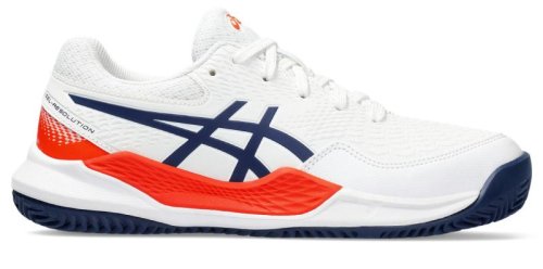 Asics Gel-Resolution 9 GS Clay - white/blue expanse