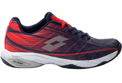 Lotto Mirage 300 Clay - navy blue/all white/red poppy