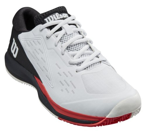 Wilson Rush Pro Ace Clay M - white/black/poppy red