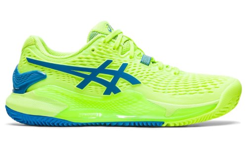 Asics Gel-Resolution 9 Clay - hazard green/reborn blue