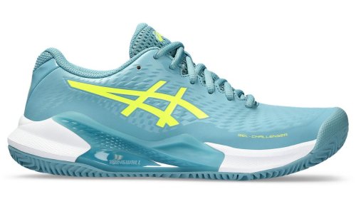 Asics Gel-Challenger 14 Clay - gris blue/safety yellow