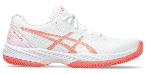 Asics Gel-Game 9 Clay/OC - white/sun coral