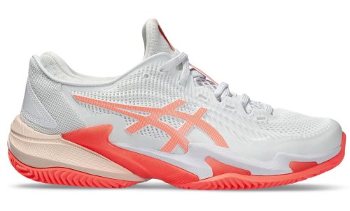Asics Court FF 3 Clay - white/sun coral